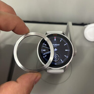 YWZR原裝適用小米手表watch S3金屬表圈watch S4金屬表圈黑彩虹esim銀色不銹鋼表圈屏幕 Watch S3（銀色表圈）