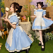 創(chuàng)京懿選女裝cosplay演出服愛麗絲cos服夢游仙境少女心蘿莉可愛女仆裝萬圣 成人三件套+裙撐 M