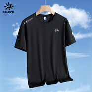 官方艦旗凱樂(lè )山鷹石超輕速干衣戶(hù)外跑步打球健身訓練冰絲彈力透氣 KLS男款-黑色 KLS男款-黑色 M