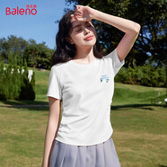 班尼路正肩短款短袖t恤女2025年夏季抽褶小心機緊身顯瘦時尚休閑款上衣