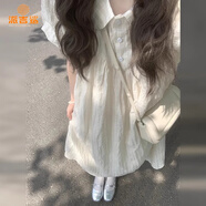 派吉鯊小個(gè)子法式初戀連衣裙子2025夏季新款氣質(zhì)女裝學(xué)院風(fēng)格紋polo長(zhǎng)裙 連衣裙 【甜美娃娃領(lǐng)格紋】 M 【建議90-110斤】