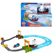 費(fèi)雪（Fisher-Price）費(fèi)雪兒童托馬斯軌道大師克蘭奇大吊車小火車玩具海洋歷險(xiǎn)電動(dòng)套裝托馬斯軌道大海洋歷險(xiǎn)記電動(dòng)套