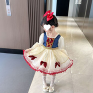 樂僖貝俫洛麗塔女童公主裙夏季寶寶蘿莉塔裙子 白雪公主裙 48 只發(fā)發(fā)夾