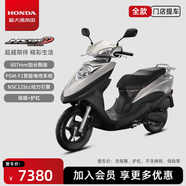 新大洲本田NS125D踏板燃油摩托車(chē)上班省油【門(mén)店提車(chē)】 宇宙灰【含尾箱護杠】