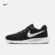 耐克女子透氣低幫運動鞋秋季輕便緩震易穿脫NIKE TANJUN DV7786 001黑/白/熒光黃/黑 37.5