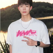 榮西圖（RONGXITU）2025夏新款短袖恤男潮牌潮流男裝衣服寬松休閑印花體恤半袖港風(fēng) 白色【260g純棉】 M