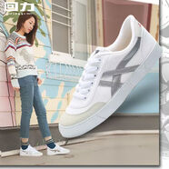 回力男鞋小白鞋板鞋網(wǎng)球鞋運動(dòng)鞋學(xué)生校鞋體考休閑帆布鞋女鞋學(xué)生鞋 白灰 38 女買(mǎi)平時(shí)小一碼/男買(mǎi)平時(shí)鞋碼