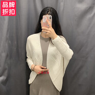 UNIQLQ優(yōu)衣官庫(kù)女裝3針織開(kāi)衫外套坎肩空調(diào)衫斗篷繭型蝙蝠衫毛衣女461084 優(yōu)衣庫(kù)（UNIQLO）乳白色 XL