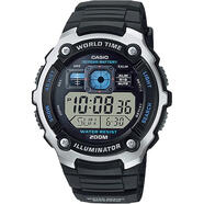卡西歐（CASIO）卡西歐黑藍(lán)款多功能防水男士石英手表 AE-2000W-1AVCF