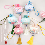 別穎 端午節(jié)香包香囊空袋隨身刺繡車掛件香袋古風(fēng)荷包diy訂制艾草包 【50個】古風(fēng)香包 空袋+艾草