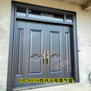 別墅大門(mén)農村自建房玻璃銅門(mén)鑄鋁門(mén)進(jìn)戶(hù)入戶(hù)門(mén)防盜門(mén)鋅鐵合金仿銅門(mén) LB-8958