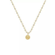 Ettika水晶鏈條短項鏈獨(dú)特金幣吊墜奢華K鍍金設(shè)計 Gold Plated ONE SIZE