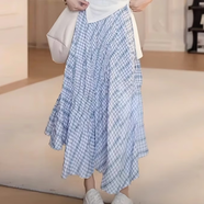 純邇時尚女裝裙子夏天連衣裙女新款減齡絕美中長款仙女半身裙子兩件套 裙子 M