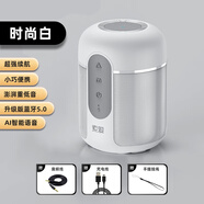 HKMW索尼機SONY同款 藍牙音響高音質(zhì)無(wú)線(xiàn)車(chē)載便攜低音炮手機收款小型電腦音箱新款 時(shí)尚白智能AI款 標配
