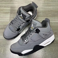 耐克（NIKE）【極速發(fā)貨】Air Jordan 4 AJ4 白棕 巧克力 復(fù)古籃球鞋女 408452-007 酷灰36 36