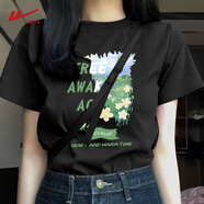 回力（Warrior）純棉寬松短袖t恤打底衫女2026夏季女裝潮流時(shí)尚穿搭顯白休閑衣服