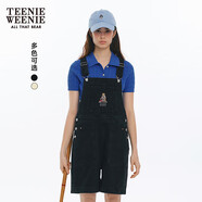 Teenie Weenie小熊女裝牛仔背帶褲2025春季新款復古潮流時(shí)尚連體褲