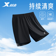 特步運(yùn)動(dòng)褲梭織五分褲戶外健身跑步夏季學(xué)生訓(xùn)練