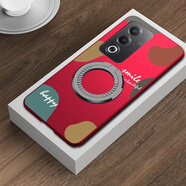 韓奢適用oppo a3手機殼0pp0A3車(chē)載磁吸magsafe保護套opopa3防摔opppa3鏡頭全包opooa3男女oopoaPKA110 A3活力版/A3x*夢(mèng)想紅色*引磁環(huán)*新磁吸指環(huán)