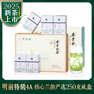 宋品2025新茶綠茶安吉白茶明前特級(jí)送禮茶葉禮盒送長(zhǎng)輩250克裝