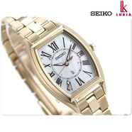 精工（SEIKO）日本女表太陽(yáng)能電波表休閑藍寶石鈦合金萬(wàn)年歷SSQW046 SSQW046