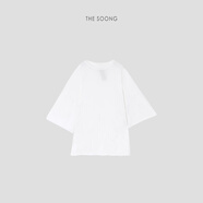 THE SOONG男友T 100%甄選進(jìn)口韓國棉圓領(lǐng)夏季薄款寬松百搭半袖T恤 白色 均碼
