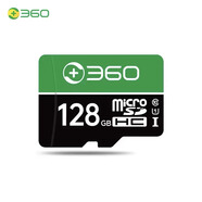 360 OS360行車(chē)記錄儀專(zhuān)用內存卡監控存儲卡攝像頭高速C10 U1microSDTF卡 360卡128GB+讀卡器