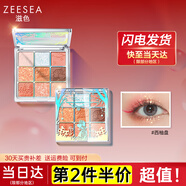 ZEESEA滋色愛麗絲眼影盤臥蠶筆大地色 姿色懶人珠光高光禮物美妝彩妝 9色眼影-西柚盤