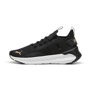 PUMA 彪馬 女式 Softride 對(duì)稱(chēng) Fuzion 跑鞋 運(yùn)動(dòng)鞋, 黑金, 8.5 黑金 8.5