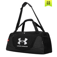 安德瑪（Under Armour）健身包男女 夏季新款運動手提包健身訓練單肩包大容量旅行包 1369223/黑白/約58L 獨立鞋倉 【輕松收納/助力出行】