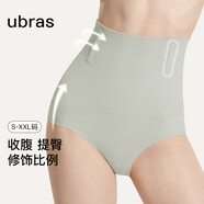 ubras高腰收腹提臀褲壓縮塑身褲束腰修身女士內褲女鼠尾草三角褲S