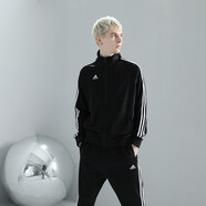 阿迪達(dá)斯外套男春季跑步運(yùn)動(dòng)立領(lǐng)夾克戶外防風(fēng)保暖運(yùn)動(dòng)服 黑/白 2XL 