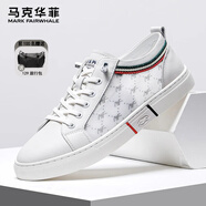 馬克華菲板鞋男經(jīng)典小白鞋男鞋夏季透氣薄款網(wǎng)眼鏤空網(wǎng)面輕便休閑平底鞋男 本白 40 【標準運動(dòng)鞋碼】