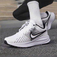耐克（NIKE）男鞋AIR FLIGHT 89氣墊鞋運動鞋AJ4兄弟款籃球鞋休閑跑步鞋 Run Defy白色黑HM9594-102 42