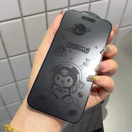 顥烜磨砂防指紋蘋(píng)果16promax息影鋼化膜適用iphone15手機(jī)膜iphone12全 磨砂息影膜太空庫(kù)洛米mm iPhone16