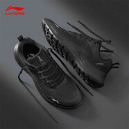 李寧（LI-NING）跑步鞋男鞋2020春季新款網(wǎng)面透氣運動(dòng)鞋輕羽休閑男士慢跑鞋子 黑色 41