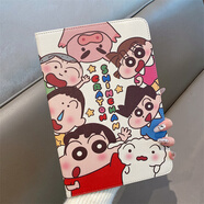 時(shí)都適用小米平板7s pro保護殼720旋轉mipad6s pro電腦第7/6/5代11英寸五六全包磁吸休眠皮套 蠟筆小新集合720旋轉荔枝紋【印刷成品】 小米平板6s pro 12.4英寸