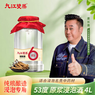 九江雙蒸米香型白酒 53度6年原漿浸泡酒4L純糧白酒浸泡人參靈芝藥材養生酒