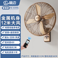 林邊林邊壁扇家用大風(fēng)力復(fù)古金屬強力電風(fēng)扇古典搖頭商用壁掛風(fēng)扇 18寸古銅色遙控款