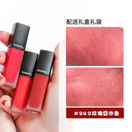 CHANEL N 18印記INK啞光絲絨唇釉口紅姨媽色送老婆送女友閨蜜生日禮物 242#玫瑰豆沙色禮盒裝