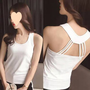 HUALIN FASHION無袖綁帶雪紡高腰韓版連衣裙女2025夏季新款不規(guī)則氣質(zhì)連衣短裙 圖 S