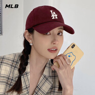 美職棒（MLB）帽子男帽女帽春夏季透氣遮陽(yáng)帽新款休閑帽鴨舌帽軟頂運動(dòng)棒球帽 洛杉磯道奇隊/酒紅色/66 均碼 F
