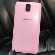 三星（SAMSUNG）適用于三星Note4原裝后蓋N9108V手機殼N9106電池蓋Note3后殼S5透明硅膠套G9008v 三星Note3 后蓋【粉色】 Note3 三星其他型號