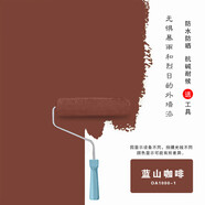 外墻乳膠漆防水防曬涂料自刷戶(hù)外陽(yáng)臺翻新可調色分裝墻面漆 米黃 藍山咖啡 10L