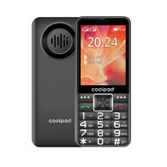 酷派（Coolpad）（coolpad) 新款正品超長待機老人手機大字大聲大屏4G全網(wǎng)通老年手機按鍵直板學生男士女士備用老 黑色 256MB x  4G通 x  官方標配 x