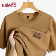 班尼路（Baleno）短袖男夏季美式潮流重磅純棉運動(dòng)寬松簡(jiǎn)約復古休閑圓領(lǐng)打底衫t恤