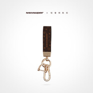 猛速卡通鑰匙扣掛件春節新年公仔漸變熊女情侶包書(shū)包掛飾汽車(chē)鏈禮品物 【復古花紋】輕奢款鑰匙扣