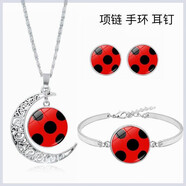 牧王星奇跡少女的米可幻奇耳環(huán)玩具奇跡寶盒周邊黑貓羅爾飾品合集瓢蟲 瓢蟲雷迪三件套裝 L