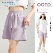 真維斯（JEANSWEST）短褲女外穿夏季新款時(shí)尚百搭清涼奶芙褲子短款高腰顯瘦A字短褲