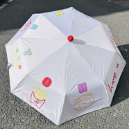 莎頭晴雨兩用傘可愛(ài)薯?xiàng)l派防曬太陽(yáng)傘自動(dòng)折疊便攜孫穎莎王楚欽 莎頭自動(dòng)傘2把